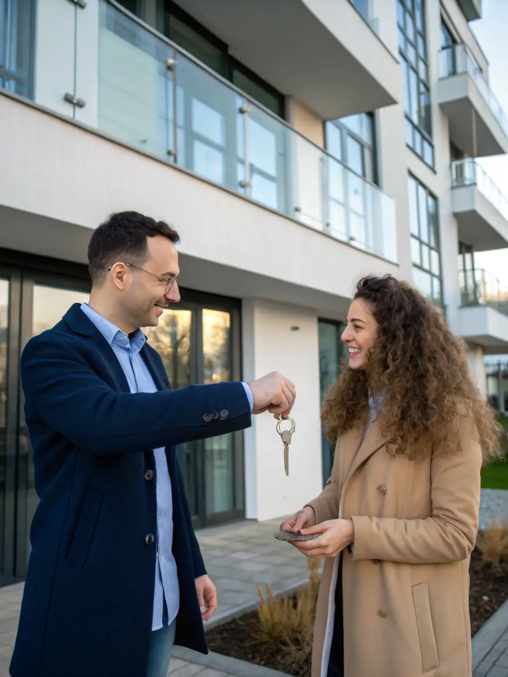 An image of a property owner receiving rental income, symbolizing the potential for passive income generation through real estate investments.